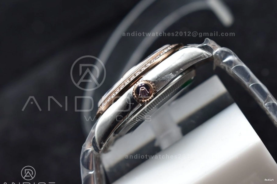 Dial Steel DateJust Silver 31 RG Diamonds 278289 Bezel Markers WF President Bracelet 316L and Syle Ladies on 0522